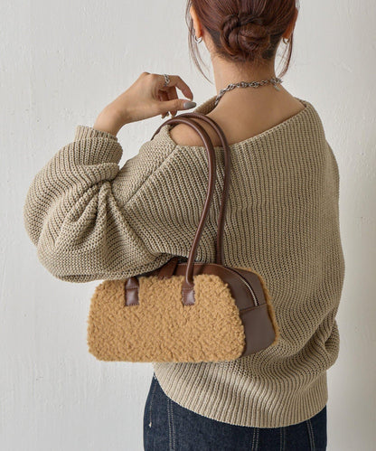 羊羔絨波士頓包