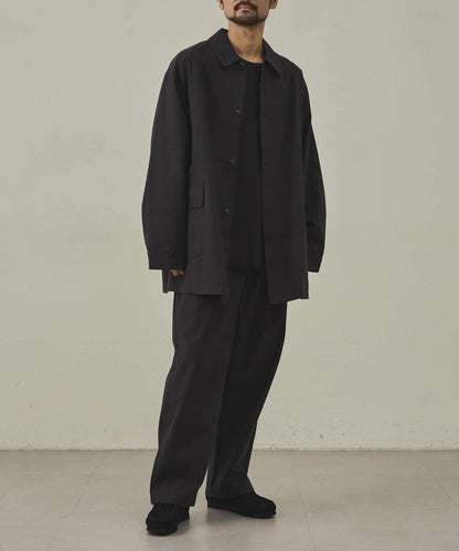 【paradigm】冬季亞麻短款巴爾馬肯大衣