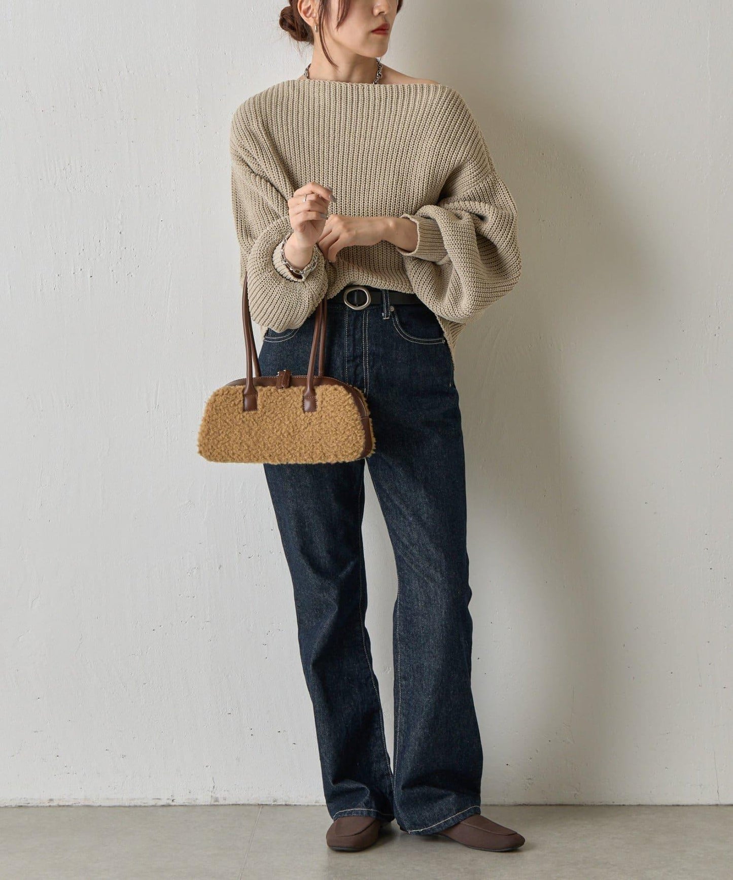 羊羔絨波士頓包