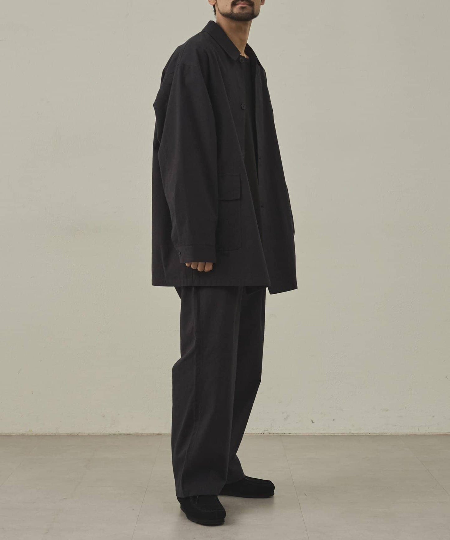 【paradigm】冬季亞麻短款巴爾馬肯大衣