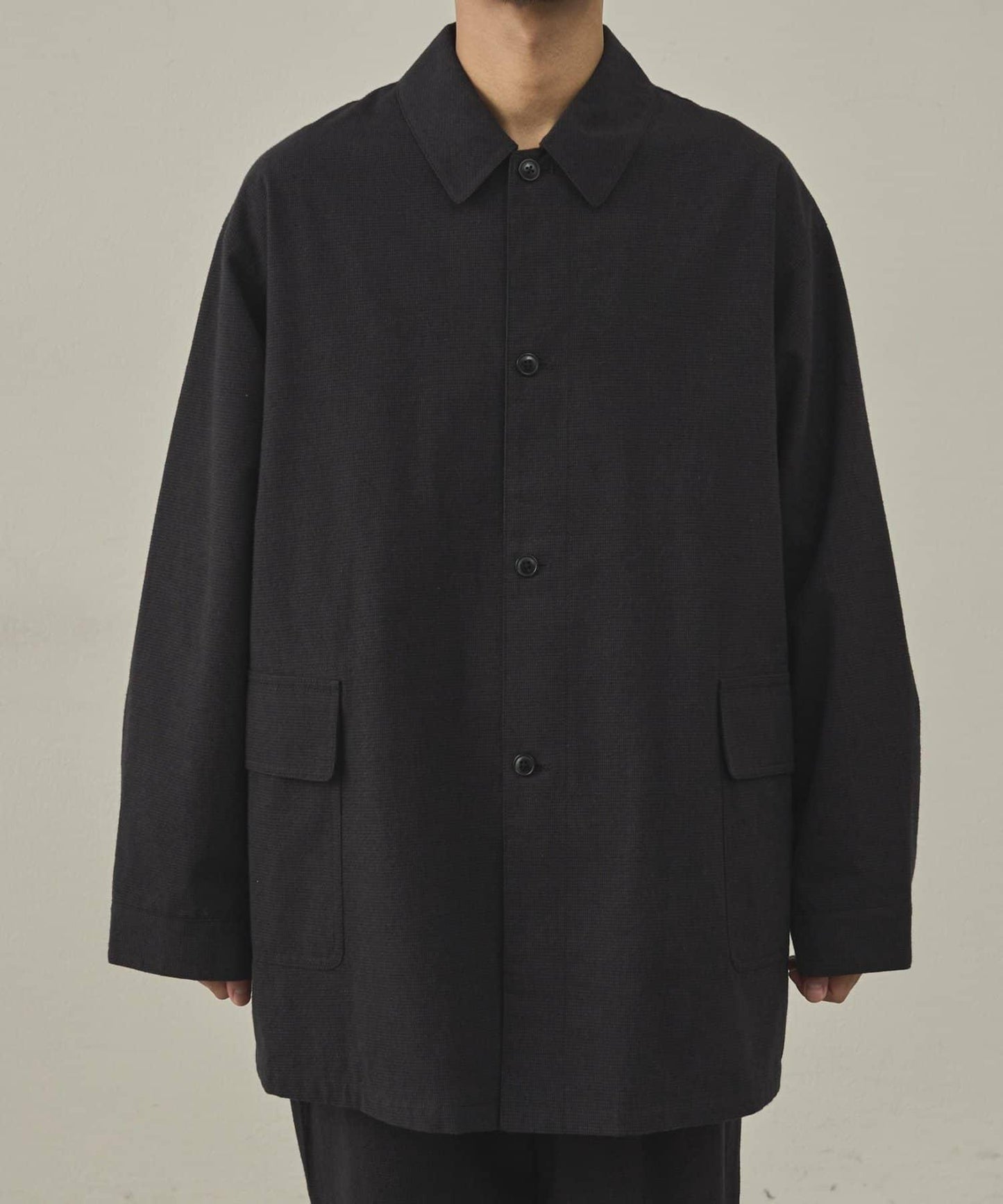 【paradigm】冬季亞麻短款巴爾馬肯大衣