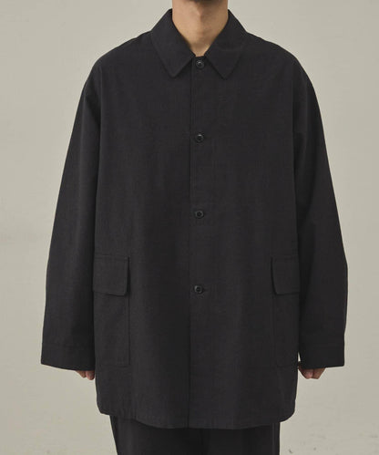 【paradigm】冬季亞麻短款巴爾馬肯大衣