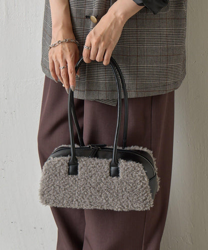 羊羔絨波士頓包
