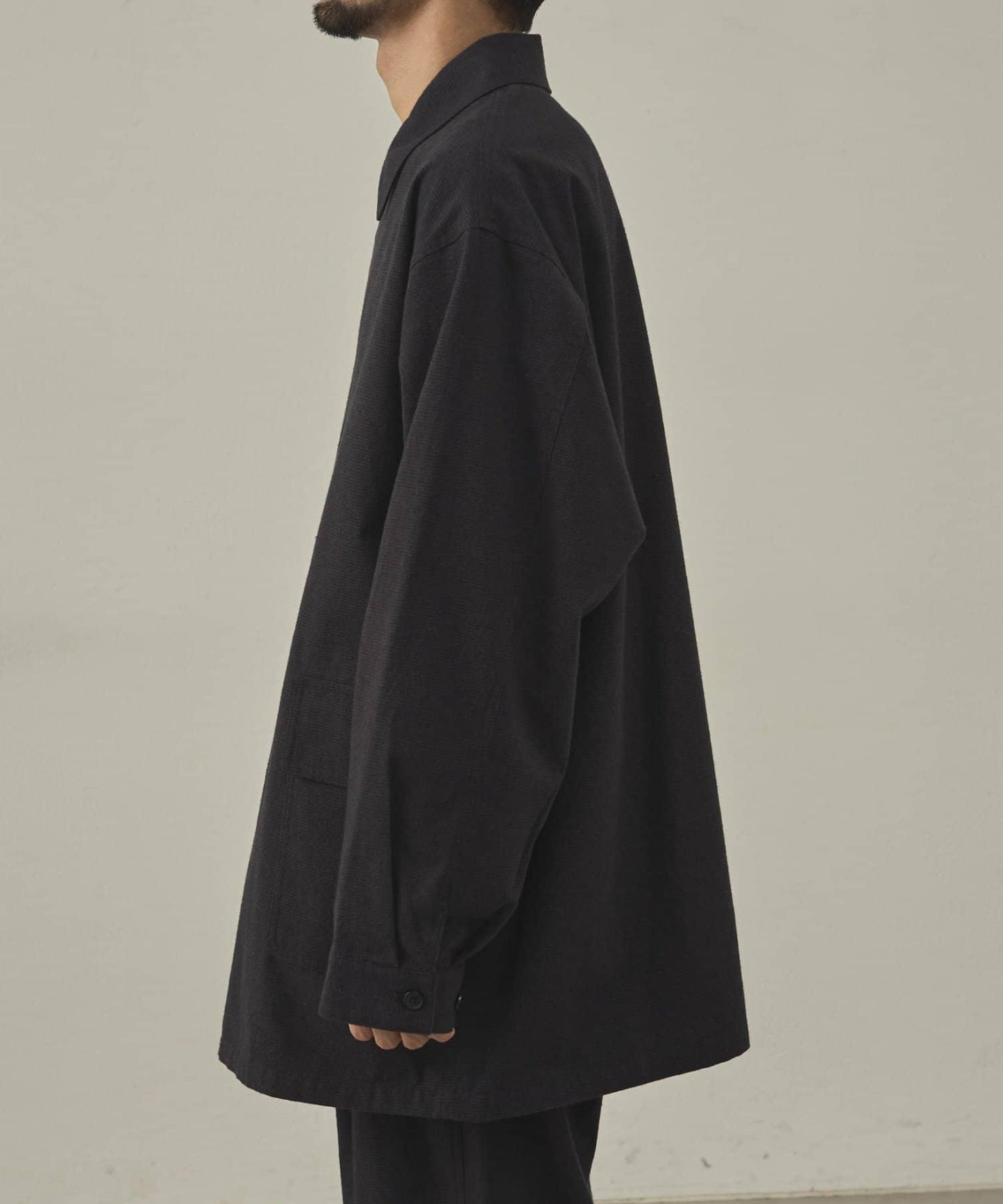 【paradigm】冬季亞麻短款巴爾馬肯大衣