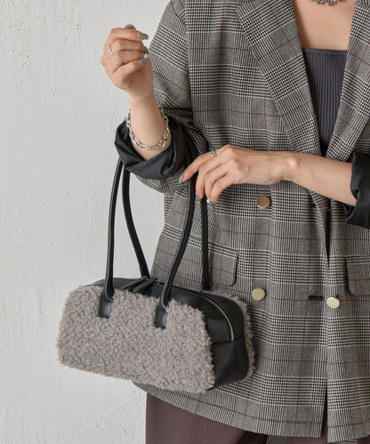 羊羔絨波士頓包