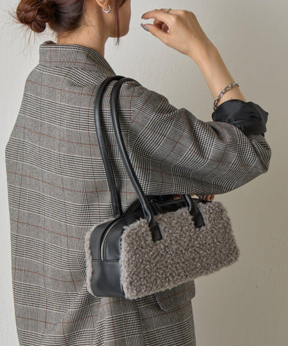 羊羔絨波士頓包