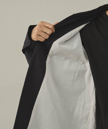 【paradigm】冬季亞麻短款巴爾馬肯大衣