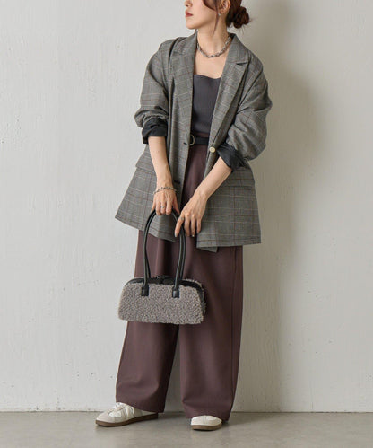 羊羔絨波士頓包