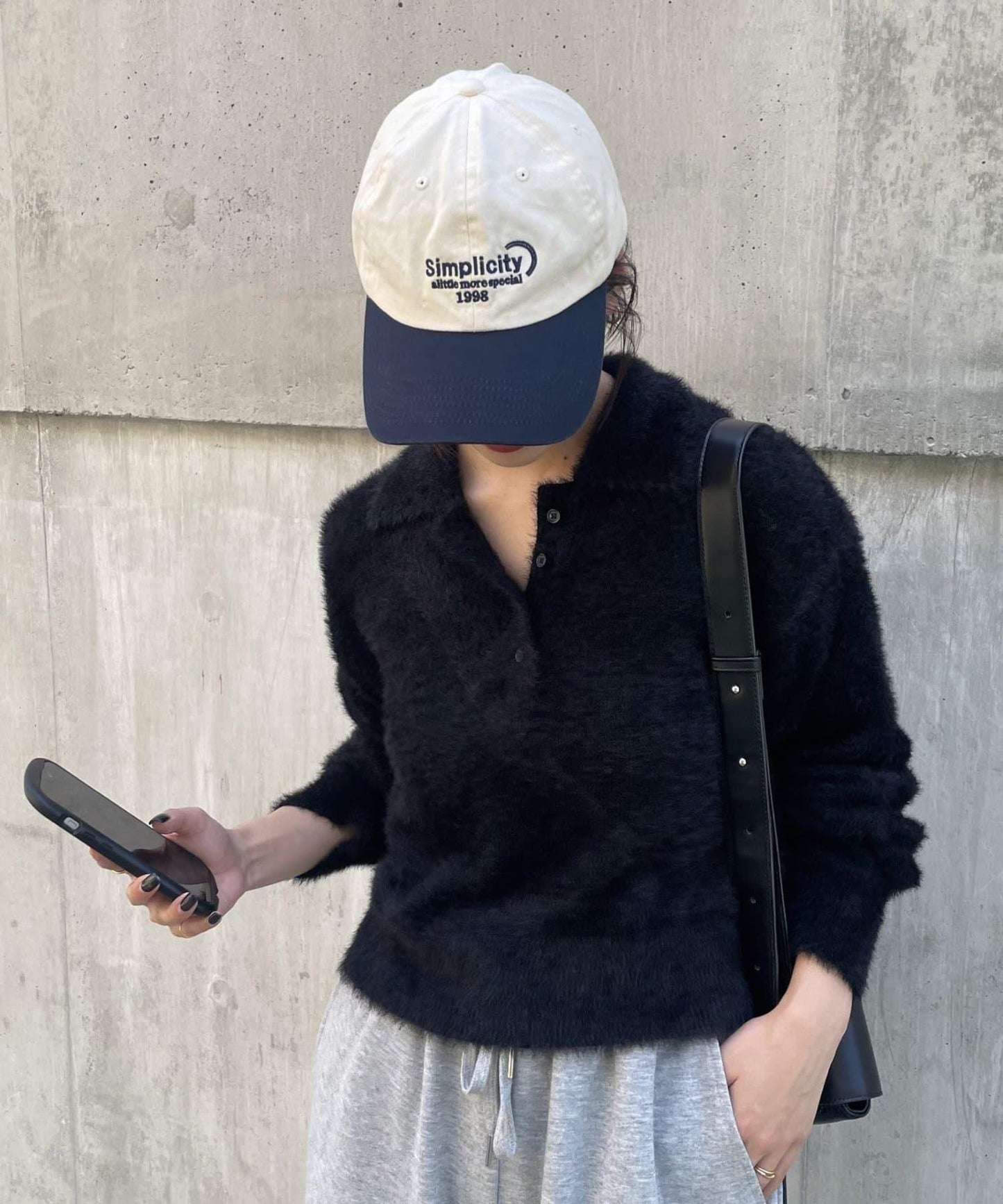 【PIKO企畫/】長絨毛針織POLO衫