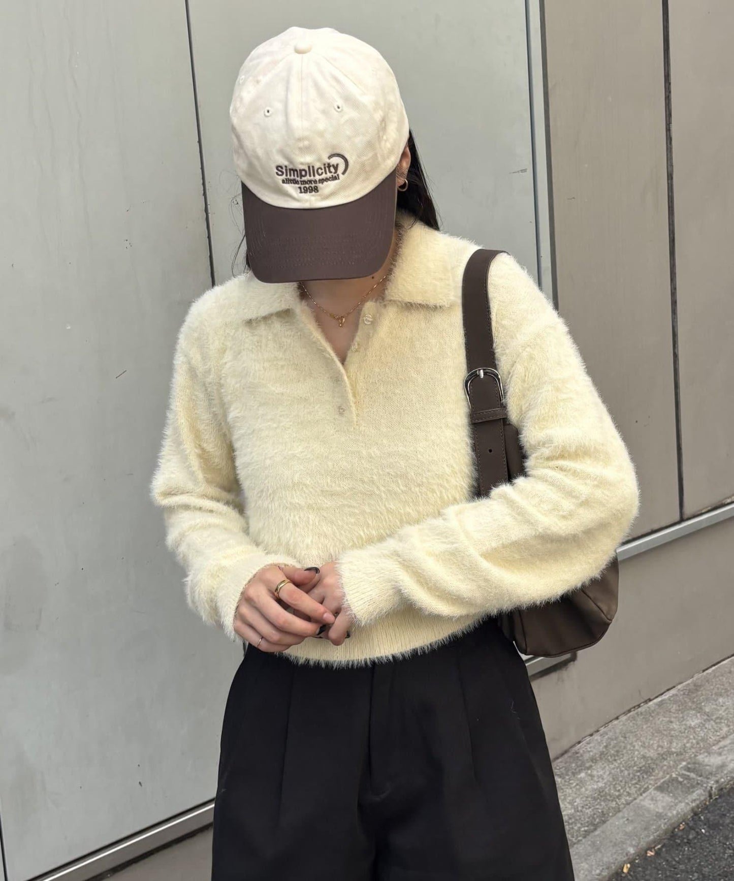 【PIKO企畫/】長絨毛針織POLO衫