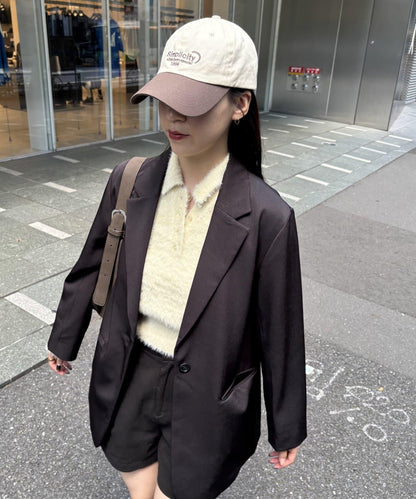 【PIKO企畫/】長絨毛針織POLO衫