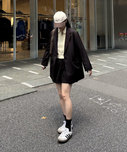 【PIKO企畫/】長絨毛針織POLO衫