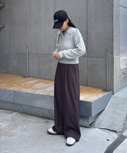 【PIKO企畫/】長絨毛針織POLO衫