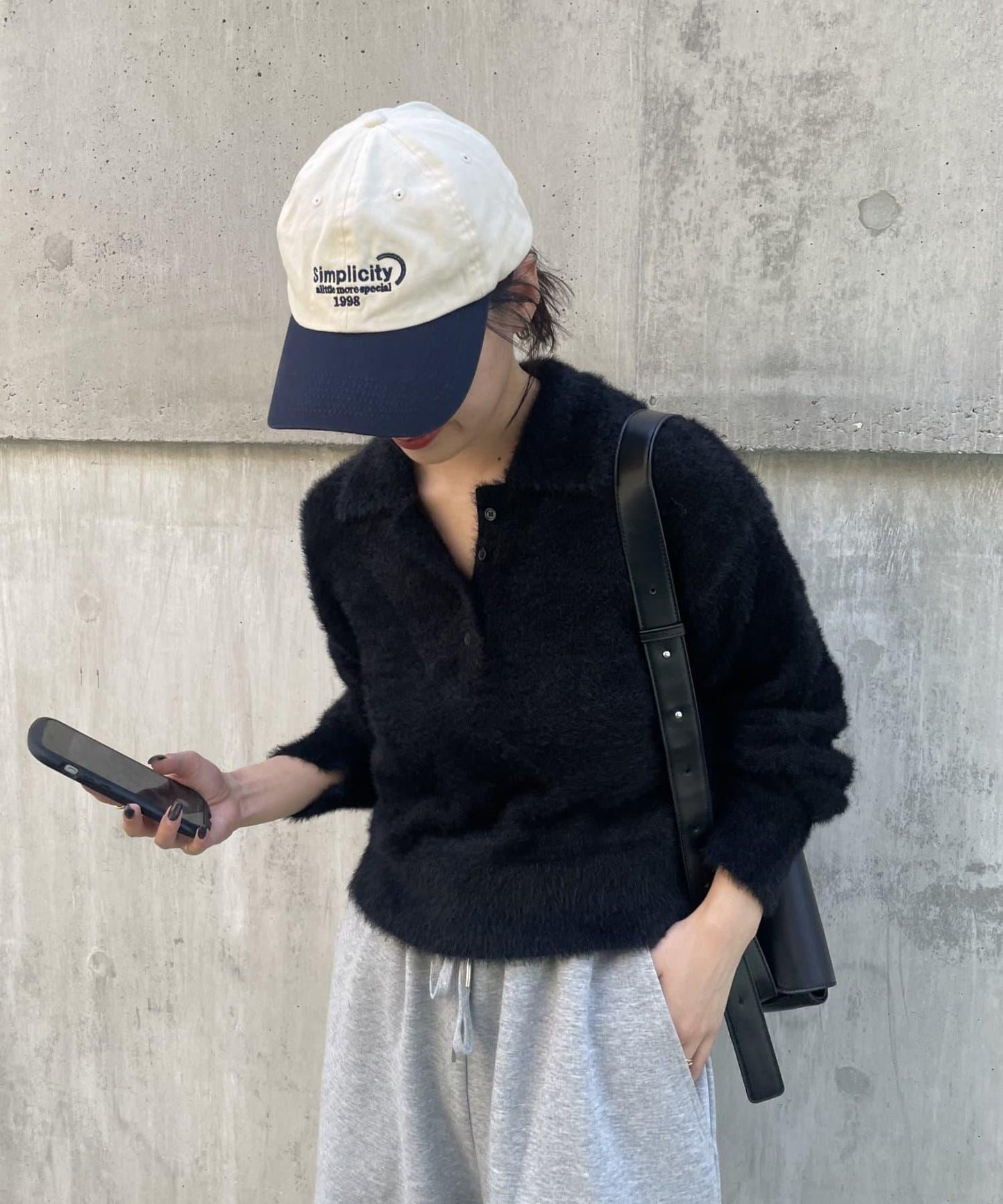 【PIKO企畫/】長絨毛針織POLO衫