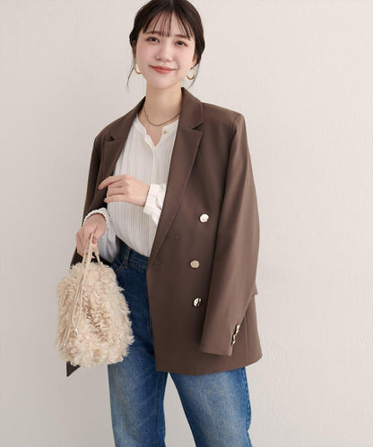 前後兩穿百褶襯衫