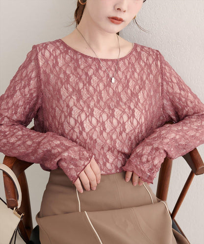 可雙面穿蕾絲上衣