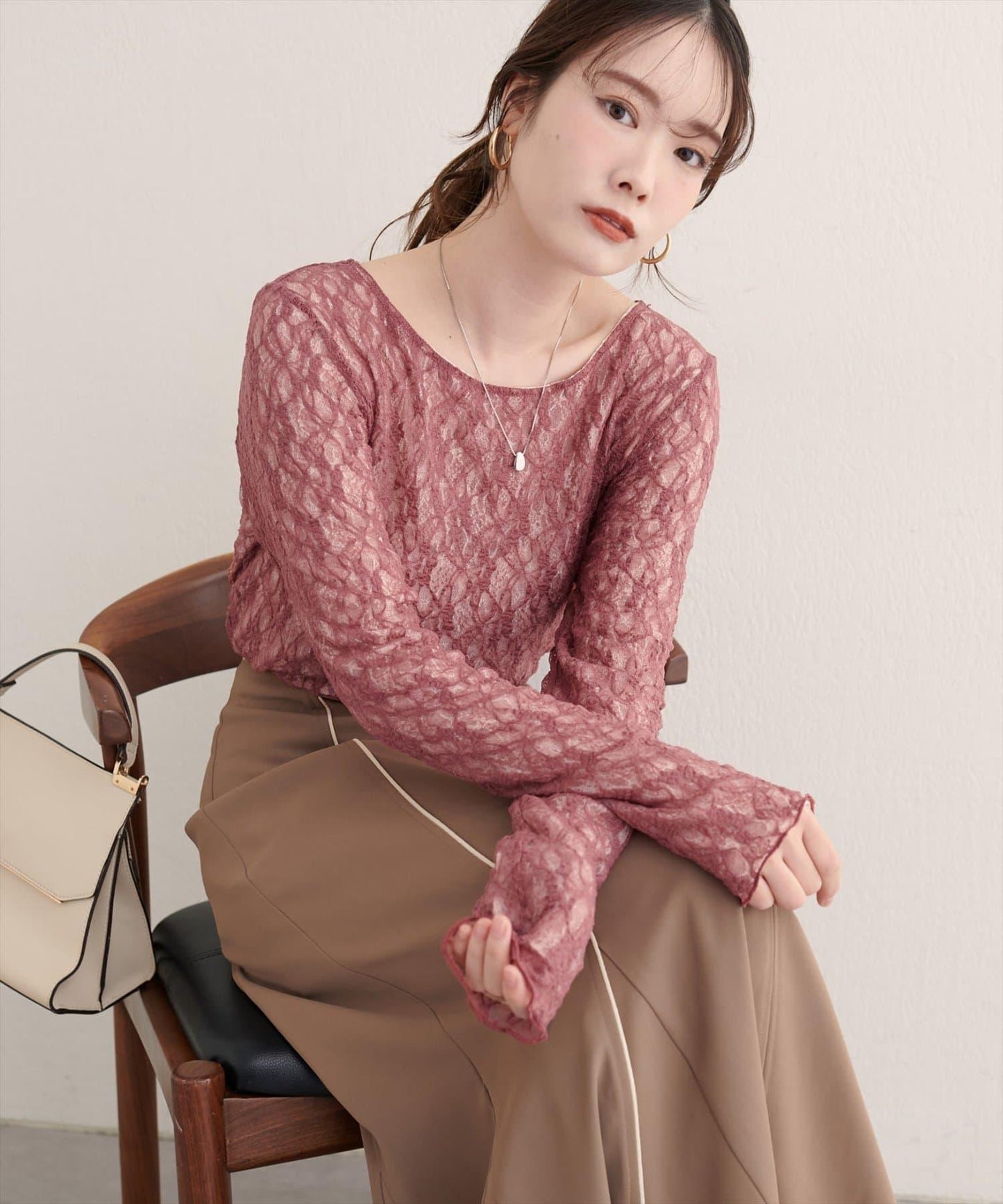 可雙面穿蕾絲上衣