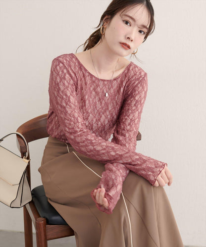 可雙面穿蕾絲上衣