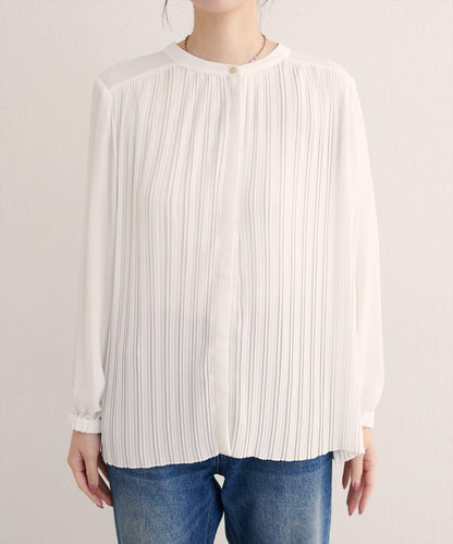 前後兩穿百褶襯衫