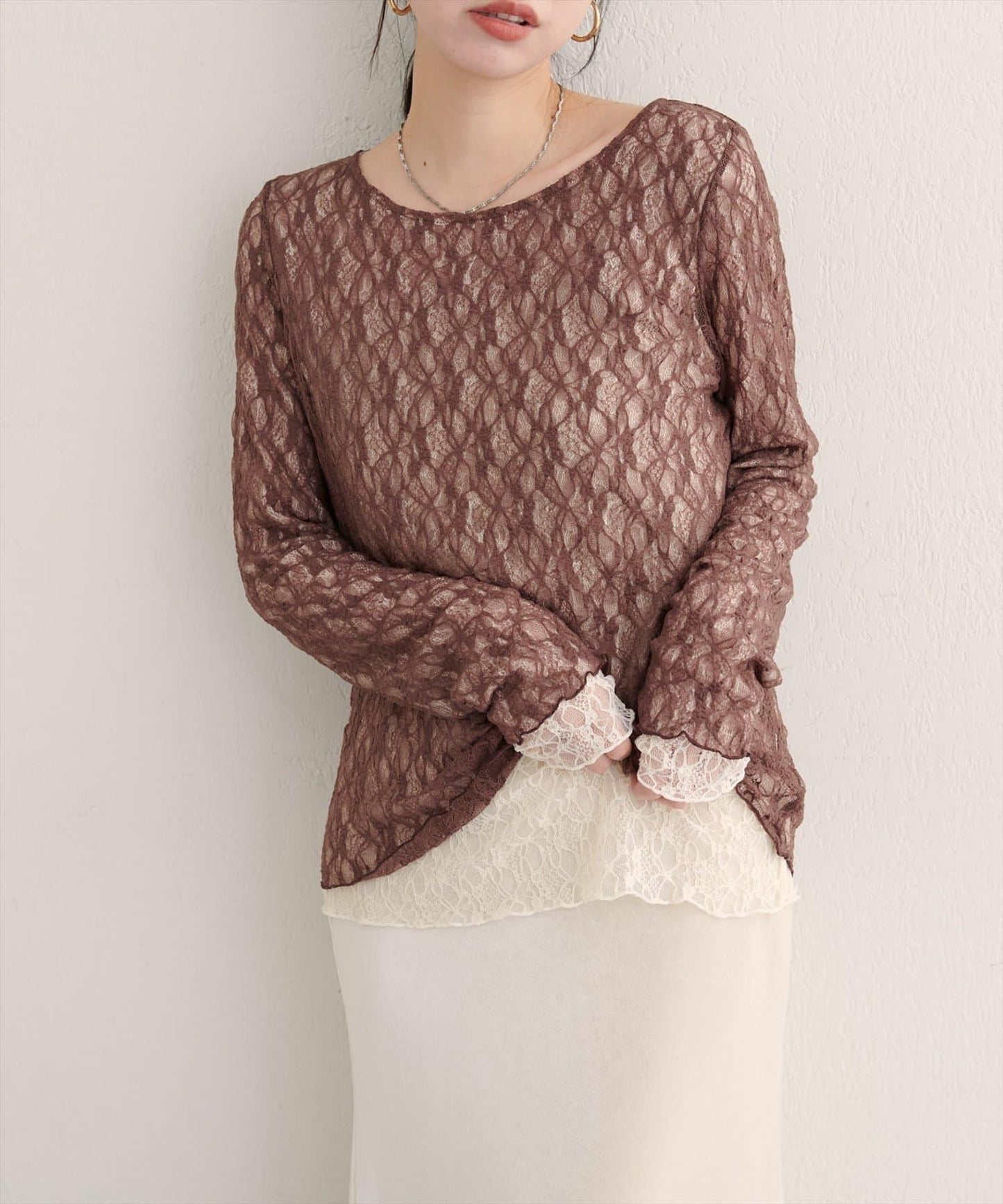 可雙面穿蕾絲上衣