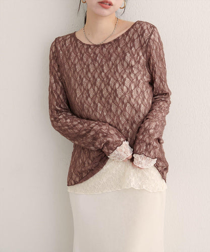 可雙面穿蕾絲上衣
