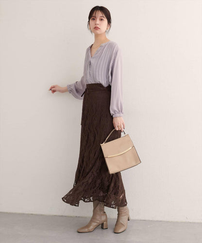 前後兩穿百褶襯衫