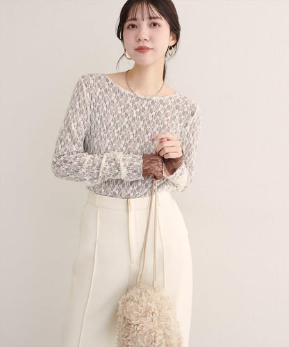 可雙面穿蕾絲上衣
