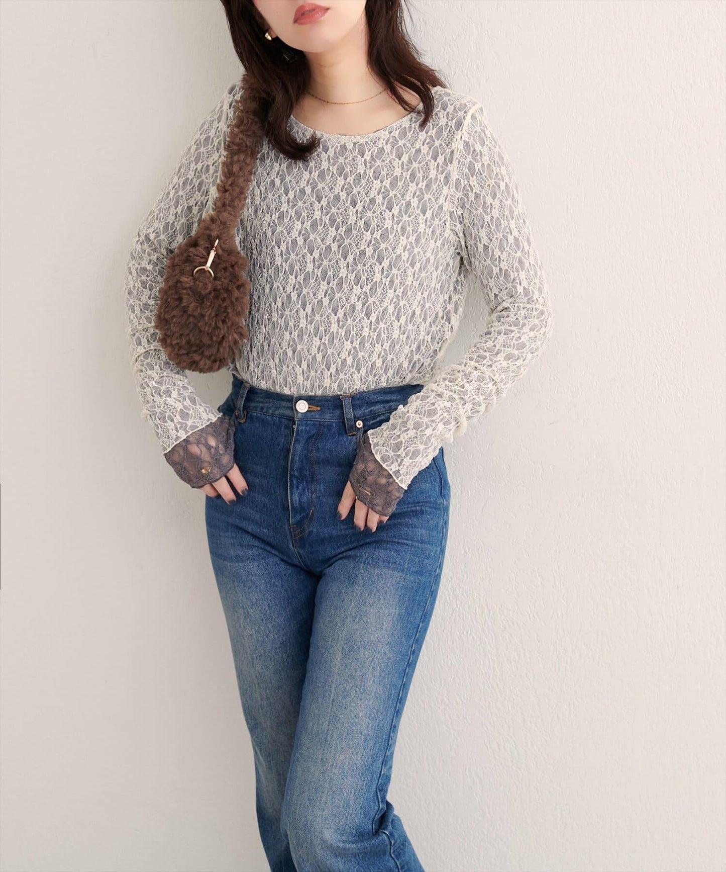 可雙面穿蕾絲上衣