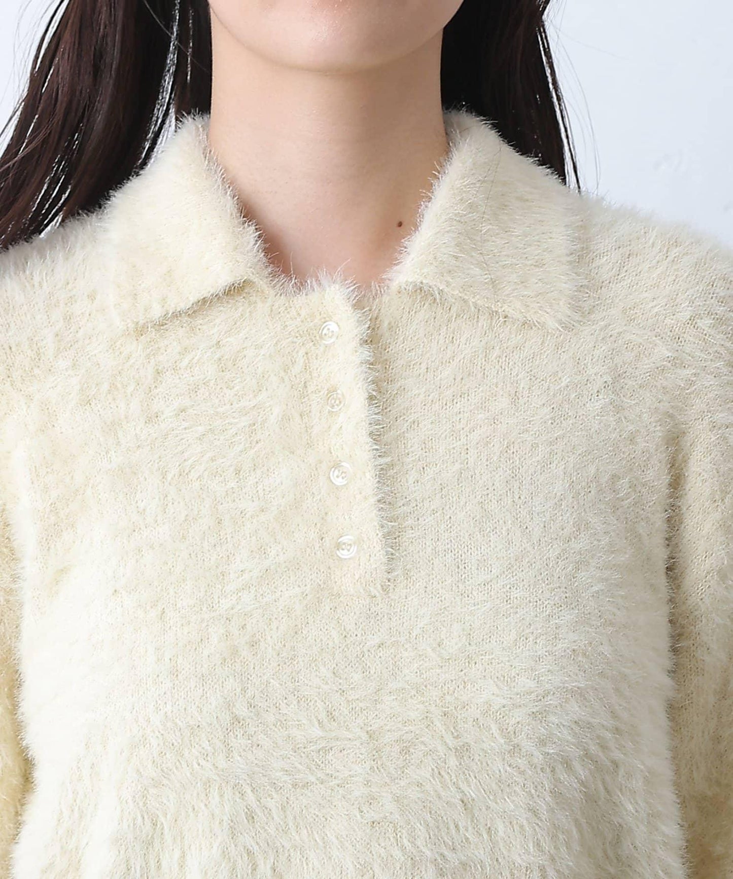 【PIKO企畫/】長絨毛針織POLO衫