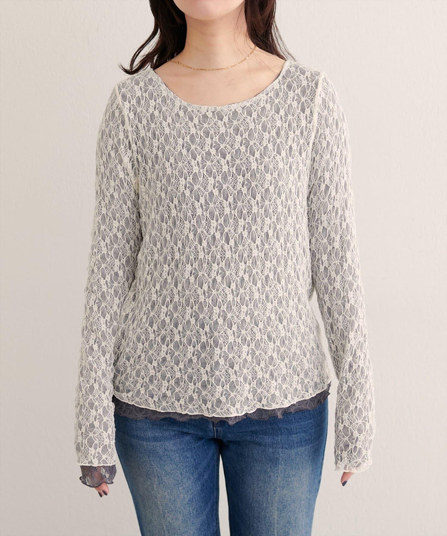 可雙面穿蕾絲上衣