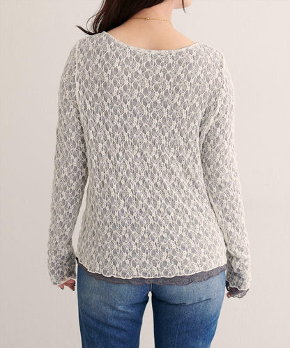 可雙面穿蕾絲上衣