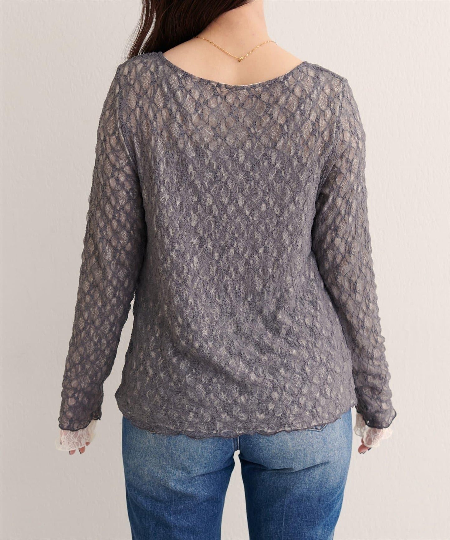 可雙面穿蕾絲上衣