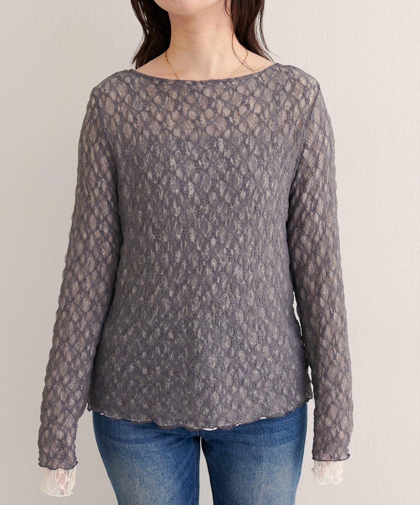 可雙面穿蕾絲上衣