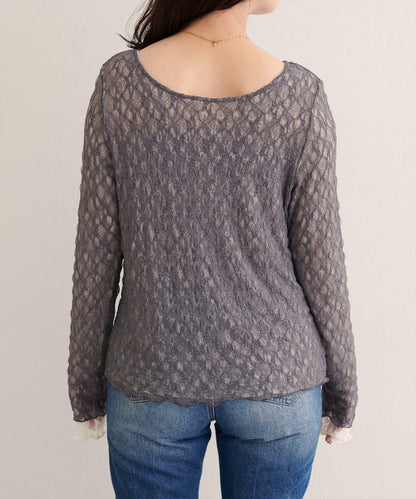 可雙面穿蕾絲上衣