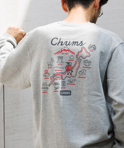 CHUMS×FREAK'S STORE 聯名刺繡夾克風格布比鳥背部印花圓領衛衣