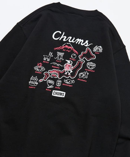 CHUMS×FREAK'S STORE 聯名刺繡夾克風格布比鳥背部印花圓領衛衣