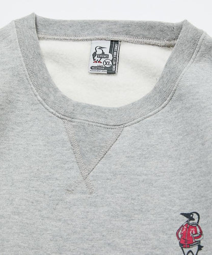 CHUMS×FREAK'S STORE 聯名刺繡夾克風格布比鳥背部印花圓領衛衣