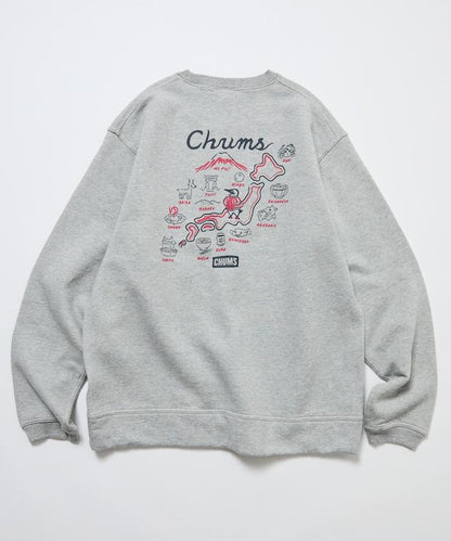 CHUMS×FREAK'S STORE 聯名刺繡夾克風格布比鳥背部印花圓領衛衣