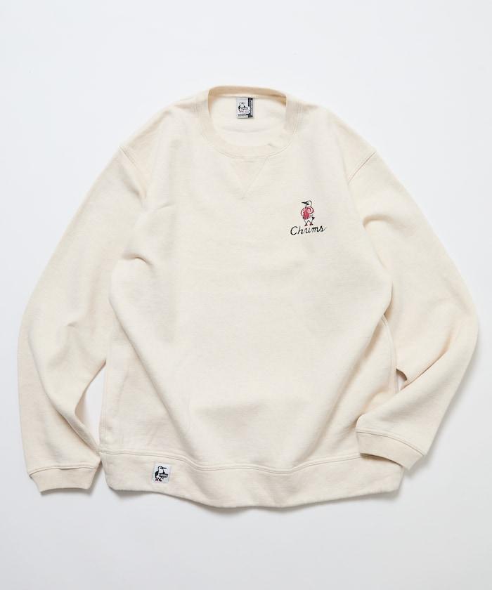 CHUMS×FREAK'S STORE 聯名刺繡夾克風格布比鳥背部印花圓領衛衣
