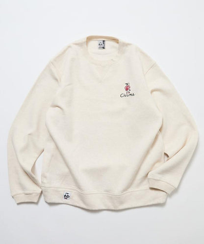 CHUMS×FREAK'S STORE 聯名刺繡夾克風格布比鳥背部印花圓領衛衣