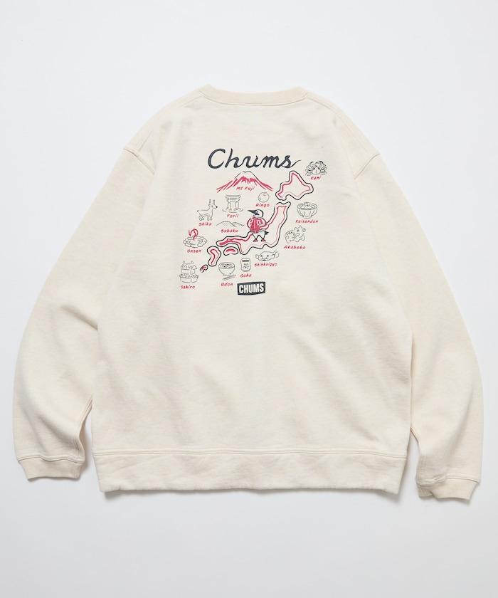 CHUMS×FREAK'S STORE 聯名刺繡夾克風格布比鳥背部印花圓領衛衣