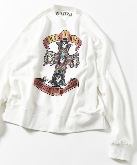 【EXCLUSIVE】GUNS N ROSES 槍與玫瑰 前印花衛衣