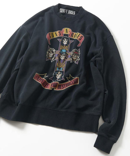 【EXCLUSIVE】GUNS N ROSES 槍與玫瑰 前印花衛衣
