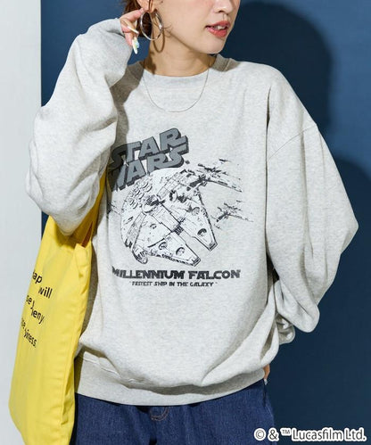 STAR WARS / スター・ウォーズ ビンテージ風 加工 フロント プリント（スウェット）【限定展開】