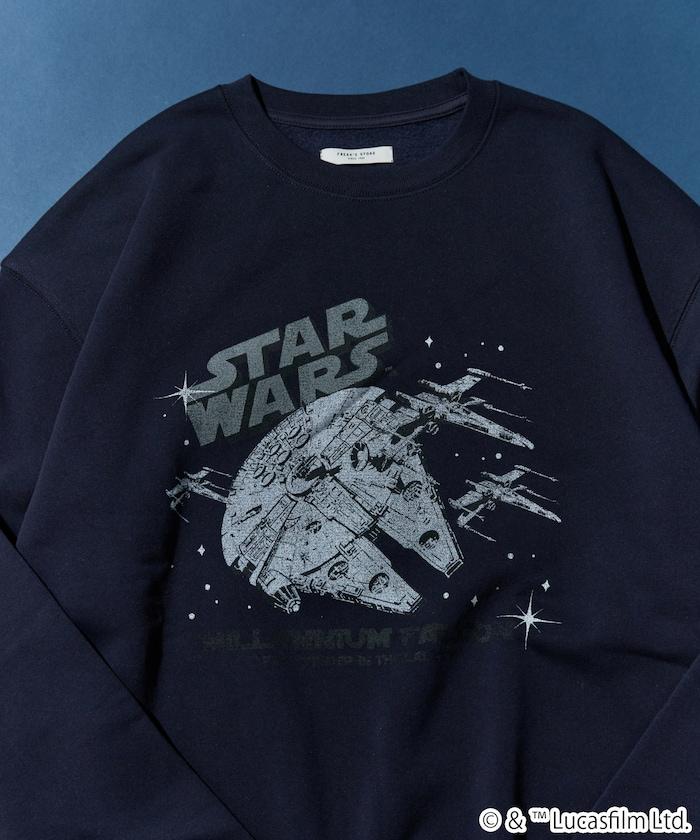 STAR WARS / スター・ウォーズ ビンテージ風 加工 フロント プリント（スウェット）【限定展開】