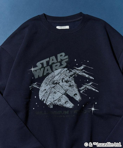 STAR WARS / スター・ウォーズ ビンテージ風 加工 フロント プリント（スウェット）【限定展開】