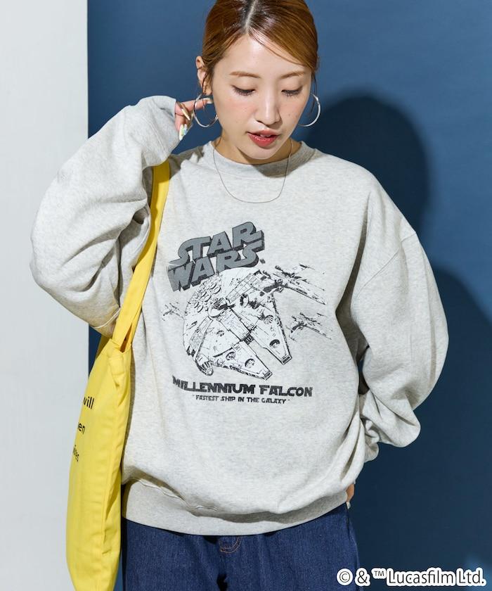 STAR WARS / スター・ウォーズ ビンテージ風 加工 フロント プリント（スウェット）【限定展開】