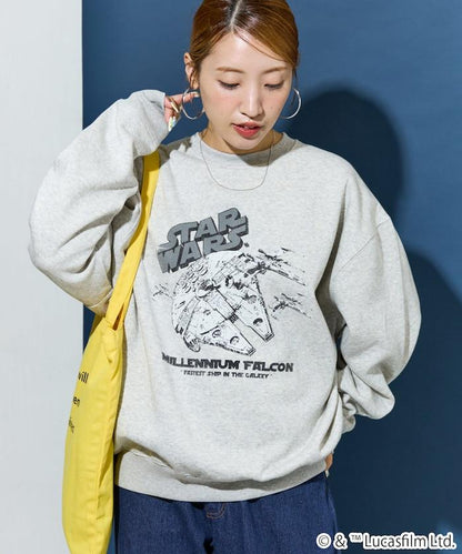 STAR WARS / スター・ウォーズ ビンテージ風 加工 フロント プリント（スウェット）【限定展開】