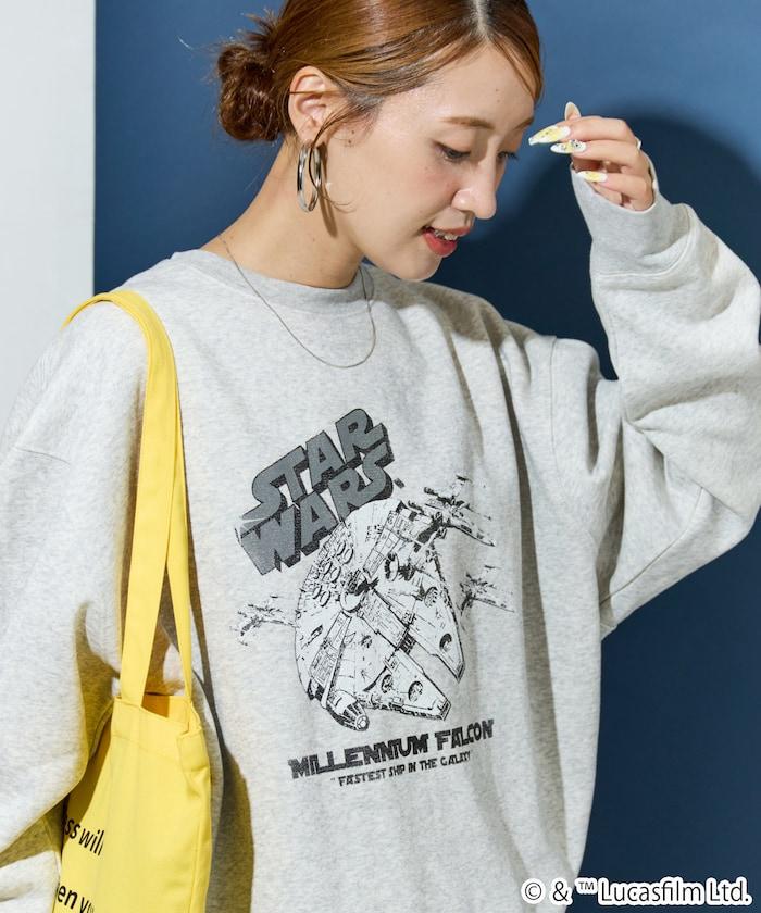 STAR WARS / スター・ウォーズ ビンテージ風 加工 フロント プリント（スウェット）【限定展開】