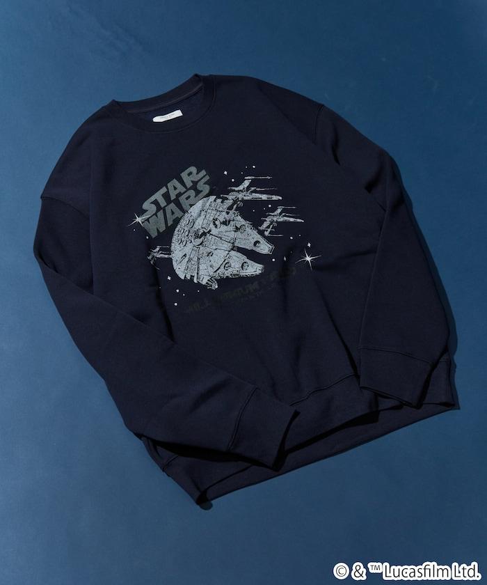 STAR WARS / スター・ウォーズ ビンテージ風 加工 フロント プリント（スウェット）【限定展開】